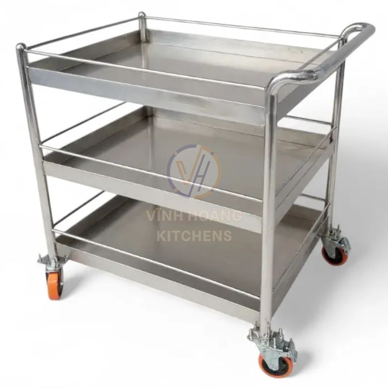 Có bánh xe di chuyển dễ dàng từ vị trí này sang vị trí khác