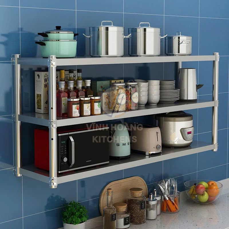 Có thể tùy chỉnh kích thước kệ theo nhu cầu sử dụng