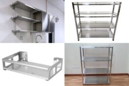 Top 5 kệ inox cho bếp công nghiệp phổ biến hiện nay