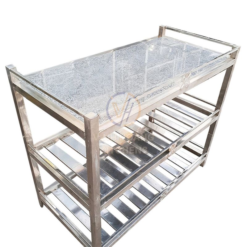 Kệ inox 304 mặt đá