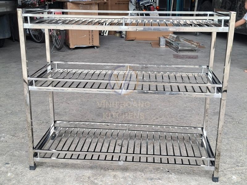 Kệ inox 3 tầng