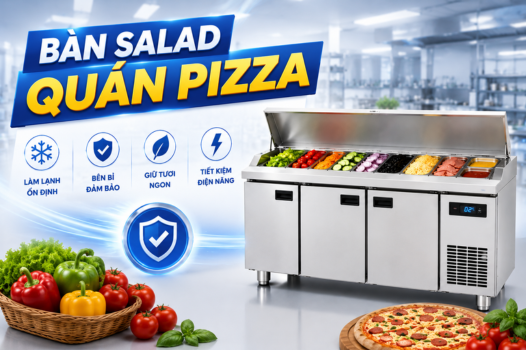 Bàn salad giúp quán pizza tiết kiệm bao nhiêu thời gian mỗi ngày?