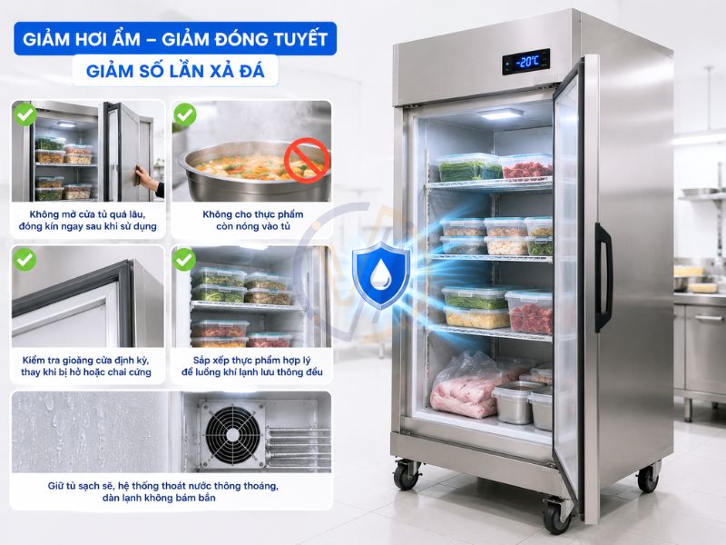 Hãy đóng kín cửa tủ ngay sau khi sử dụng
