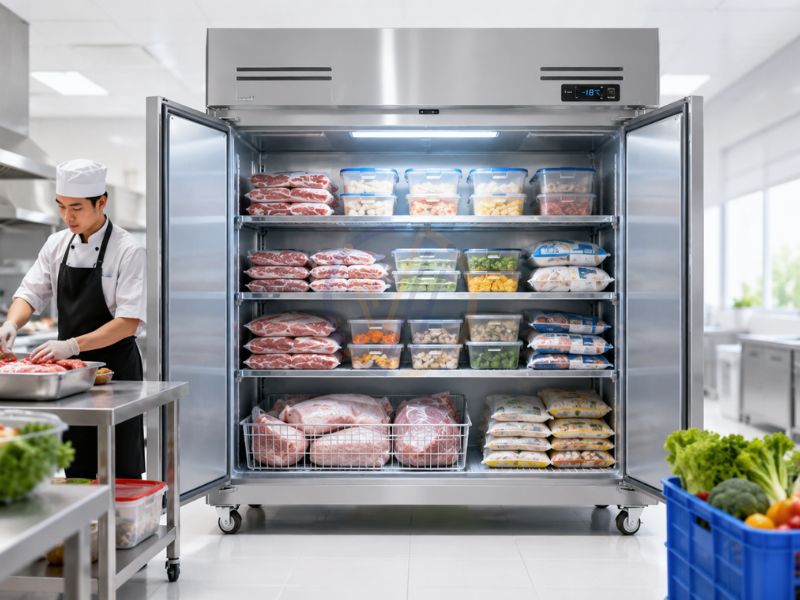 Kích thước lớn giúp lưu trữ được lượng thực phẩm lớn