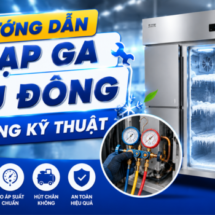Hướng dẫn nạp ga tủ đông đúng kỹ thuật, an toàn