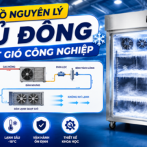 Cấu tạo và sơ đồ nguyên lý tủ đông quạt gió công nghiệp