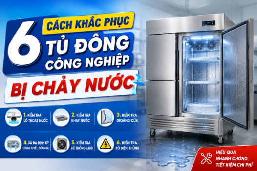 6 cách khắc phục tủ đông công nghiệp bị chảy nước