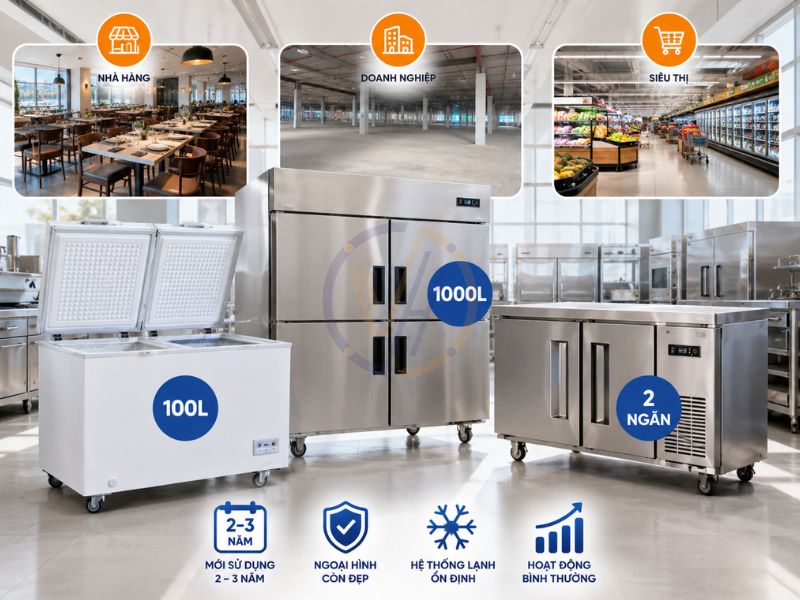 Những chiếc tủ đông thanh lý vẫn còn rất tốt